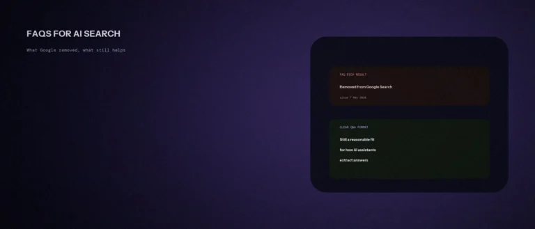 Why a Clear FAQ Section Might Matter More for AI Search Than for Google