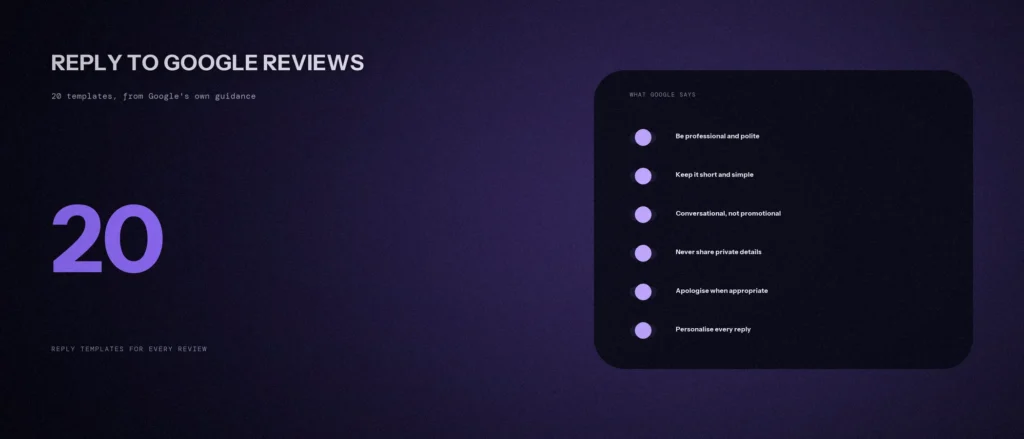 How to reply to Google reviews: 20 reply templates based on Google's own guidance